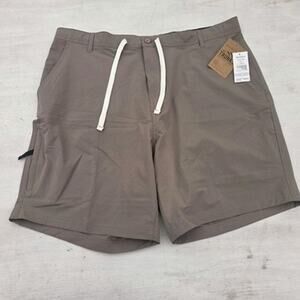Mens Trunks 360 Utility Short Khaki Size 38 Quick Dry Technology Easy Care EUC